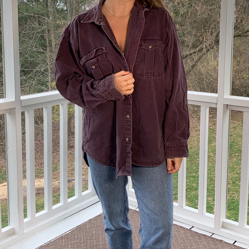 Vintage Burgundy Shirt/Jacket